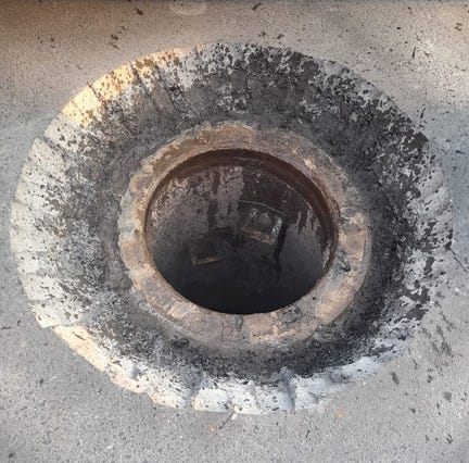 Ausfräsen des Schachtlochs