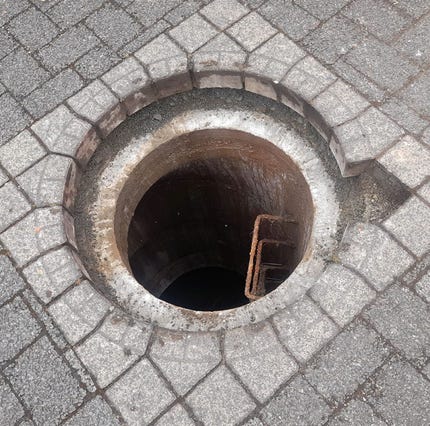 Schachtloch Vorbereitung